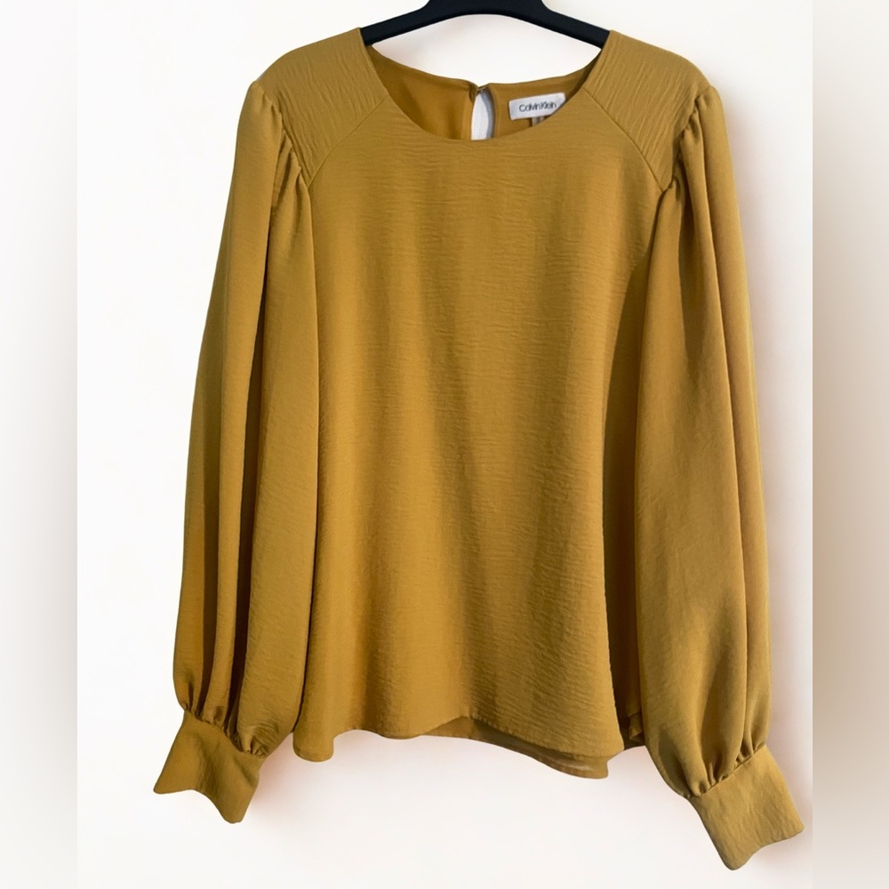 Calvin Klein Mustard Blouse